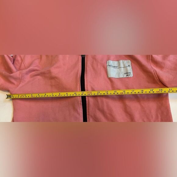 Public Desire “Not so basic” Hoodie Sz S/M Salmon Coral Lightweight European - Picture 4 of 8